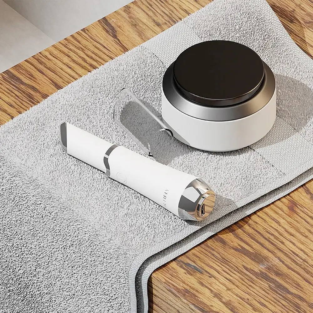 Μίνι Συσκευή Αντιγήρανσης Ματιών & Χειλιών με Δονήσεις, Φωτοθεραπεία και Θερμοθεραπεία Λευκό 5903003701231 BEAUTIFLY