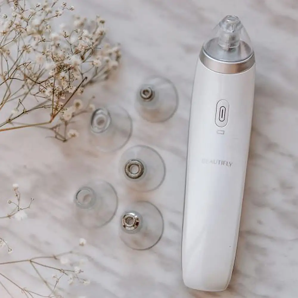 Συσκευή Καθαρισμού Προσώπου με Αναρρόφηση και 6 Ανταλλακτικές Κεφαλές 5903003700883 BEAUTIFLY
