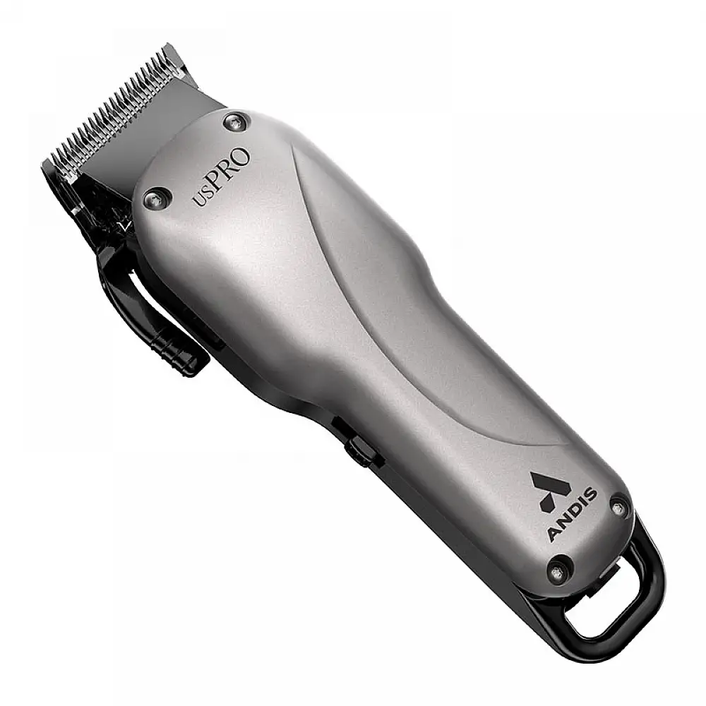 Επαγγελματική Κουρευτική Μηχανή Ρεύματος - Επαναφορτιζόμενη με 9 Χτενάκια Ασημί 73135 ANDIS