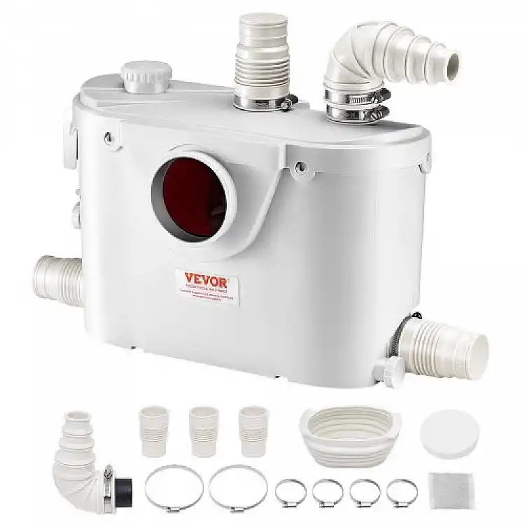 VEVOR Αντλία Μακερατέρ 500W για Τουαλέτα και Νιπτήρα Υπογείου MTJZBXWG500W68UQ8V2