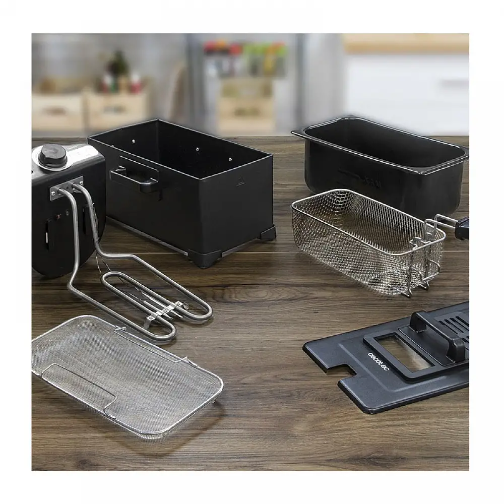 Φριτέζα με Φίλτρο Καθαρισμού Λαδιού Cecotec CleanFry Infinity 3000 3 Lt Χρώματος Μαύρο CEC-03072