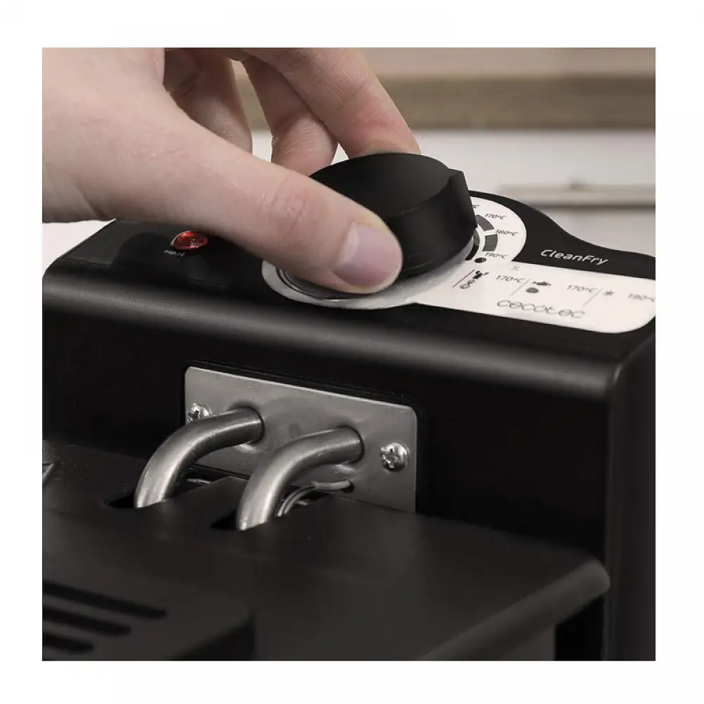 Φριτέζα με Φίλτρο Καθαρισμού Λαδιού Cecotec CleanFry Infinity 3000 3 Lt Χρώματος Μαύρο CEC-03072