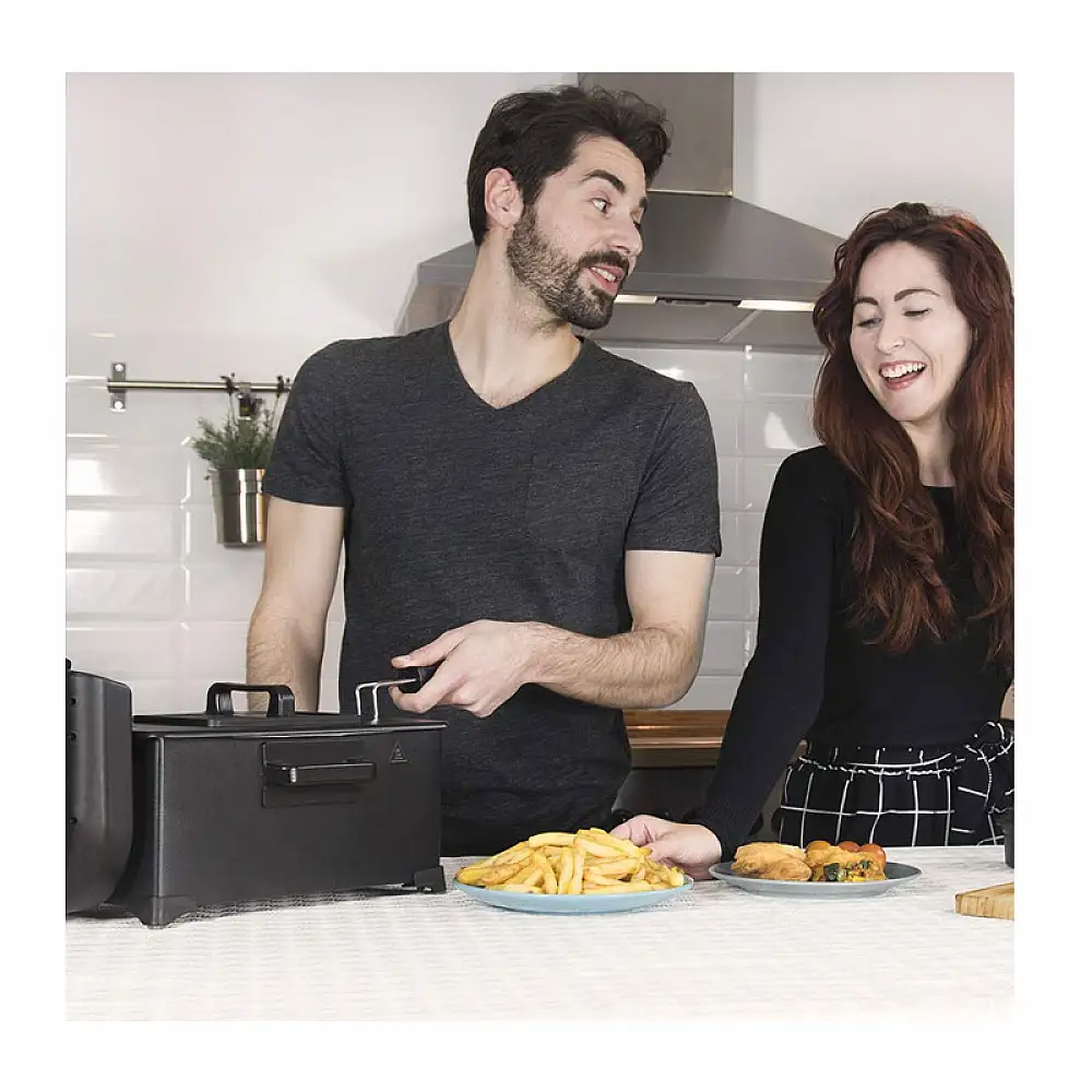 Φριτέζα με Φίλτρο Καθαρισμού Λαδιού Cecotec CleanFry Infinity 3000 3 Lt Χρώματος Μαύρο CEC-03072