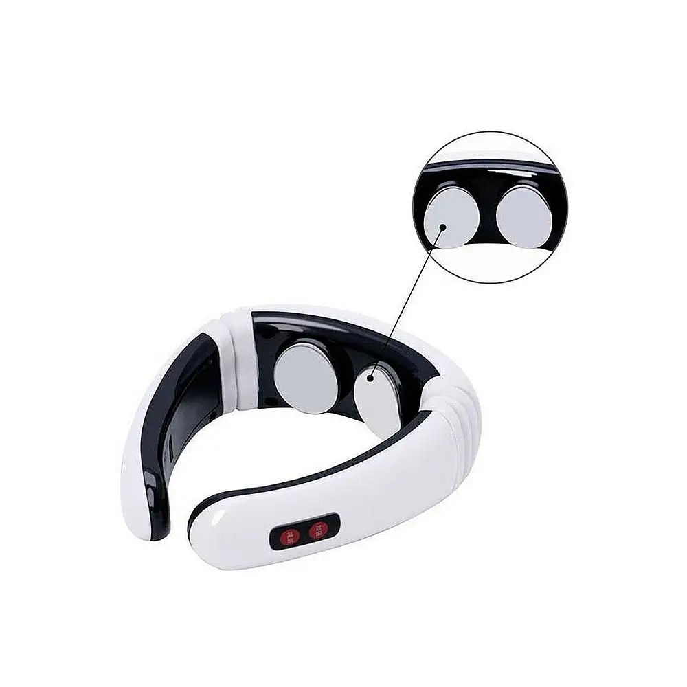 Συσκευή Μασάζ Αυχένα με 6 Προγράμματα Λειτουργίας 16,5 x 14 x 5cm Λευκό/Μαύρο 5907451317853 Verk Group