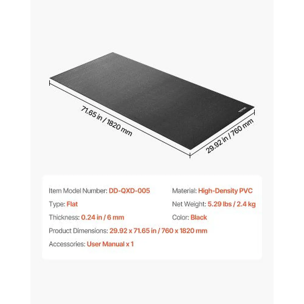 VEVOR Χοντρό Στρώμα Διαδρόμου για Χαλί 760x1820mm JSQCDPPSPVC3PBB3J001V0 VEVOR Χοντρό Στρώμα Διαδρόμου για Χαλί 760x1820mm JSQCDPPSPVC3PBB3J001V0