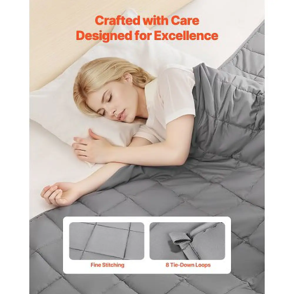 VEVOR Βαρύ Κουβέρτα 25lb 88 x 104" King Size Δροσερή Αναπνεύσιμη JZMTDLBT25LBE74QP001V0