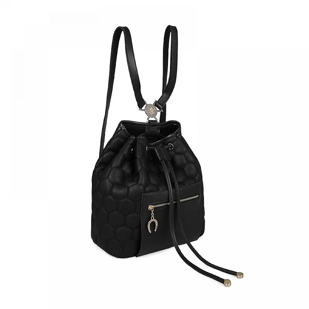 Γυναικεία Τσάντα Πλάτης Χρώματος Μαύρο Beverly Hills 711 657BHP0813