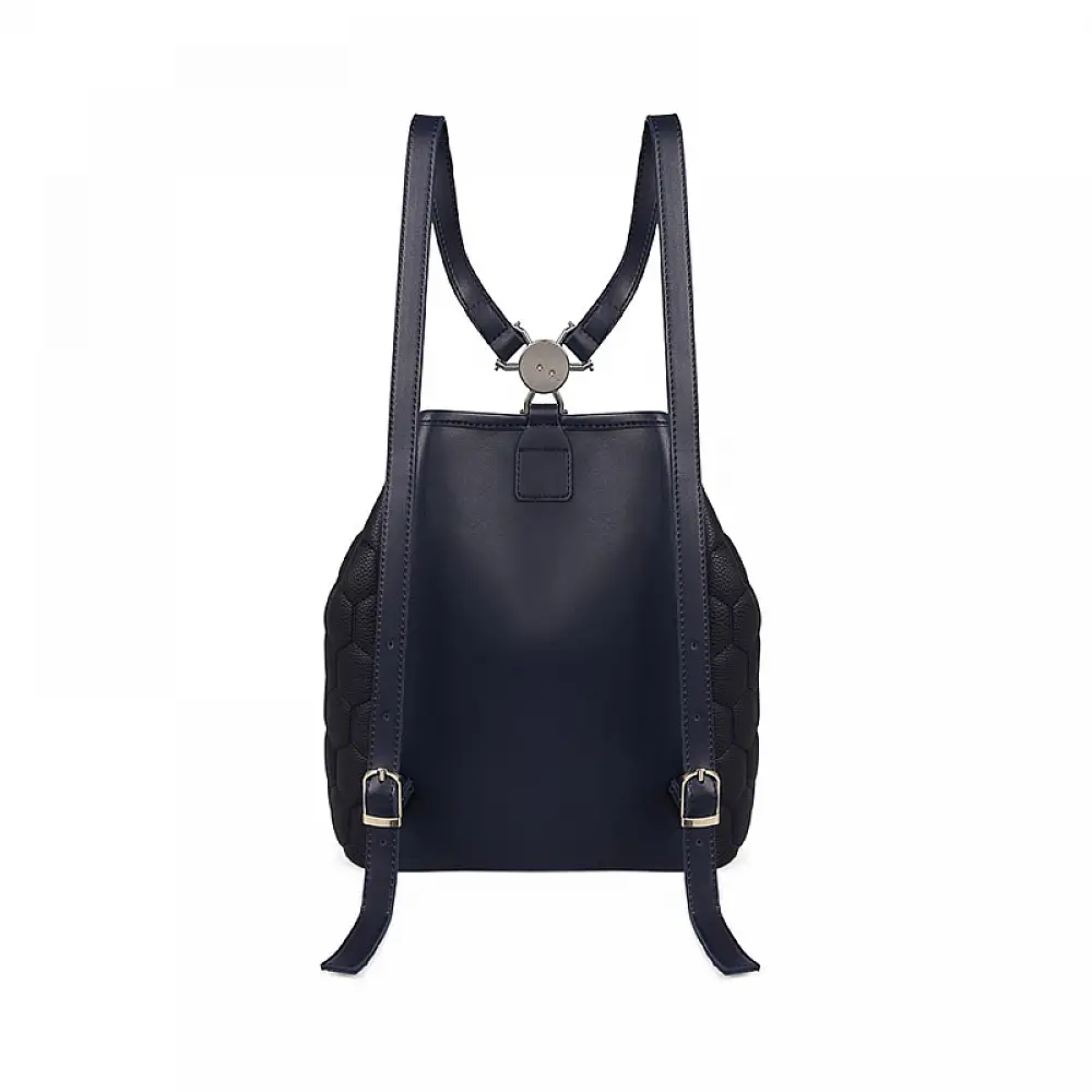 Γυναικεία Τσάντα Πλάτης Χρώματος Μαύρο - Navy Beverly Hills 711 657BHP0814