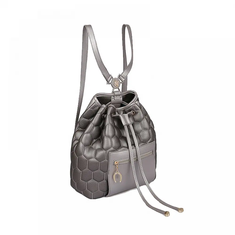 Γυναικεία Τσάντα Πλάτης Χρώματος Γκρι Beverly Hills 711 657BHP0815