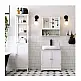 Ντουλάπι Νιπτήρα 60 x 60 x 30 cm Songmics BBC01WT Ντουλάπι Νιπτήρα 60 x 60 x 30 cm Songmics BBC01WT