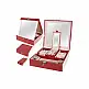 Κοσμηματοθήκη - Μπιζουτιέρα 25.5 x 25.5 x 9 cm Χρώματος Κόκκινο SPM 8891