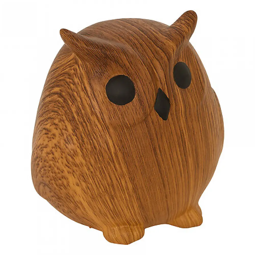 Atmosphera Διακοσμητική Κουκουβάγια Autumn Υψ. 12 εκ. Καραμελέ Κεραμική 211951