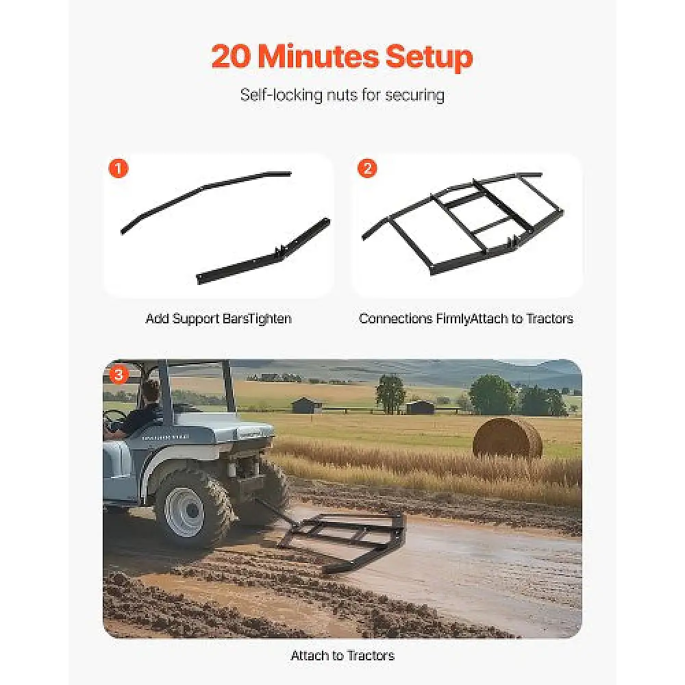 VEVOR Σύρσιμο Καταστροφέα 66" για ATV/UTV από Χάλυβα QYP66INCHESQIYRIOV0