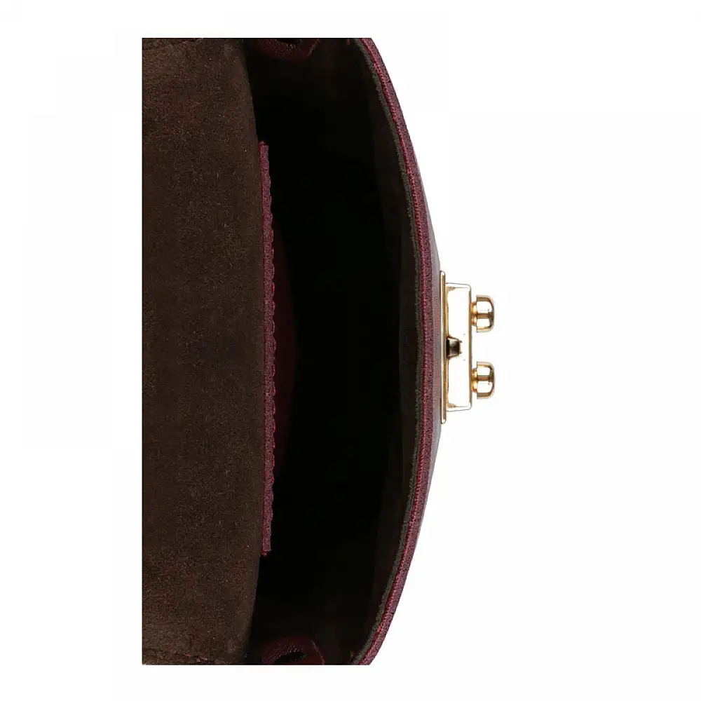 Γυναικεία Τσάντα Ώμου με Αλυσίδα Χρώματος Μπορντό Beverly Hills Polo Club 657BHP0856