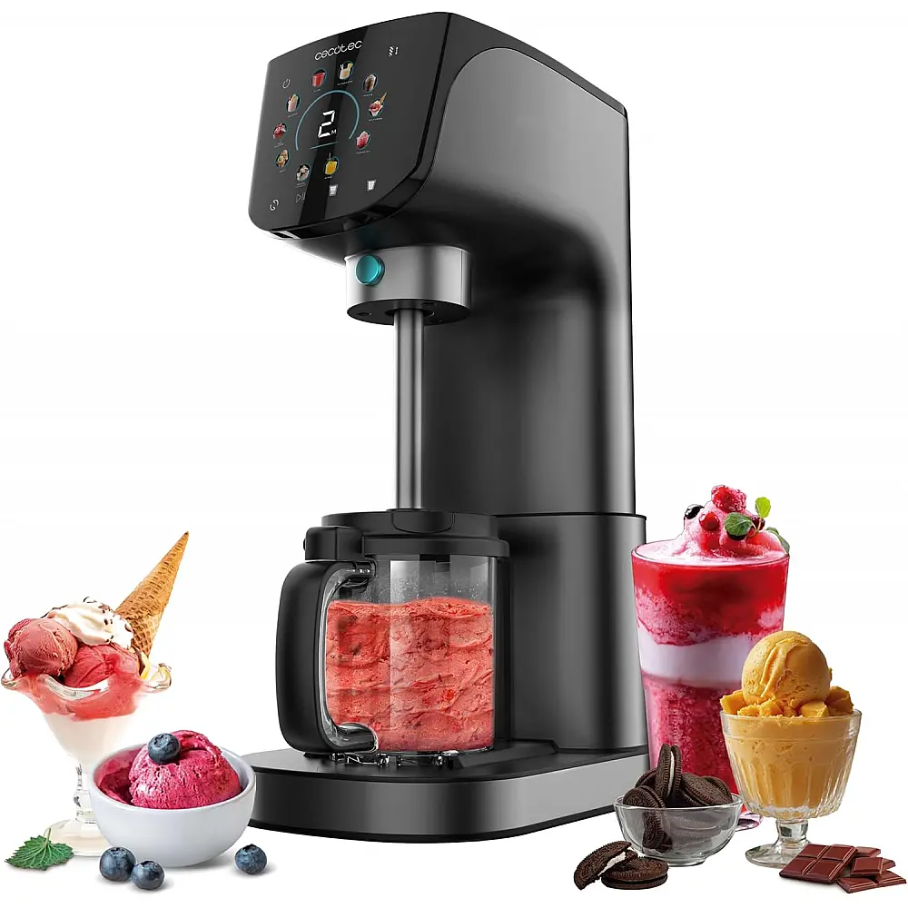 Παγωτομηχανή Gelatec 2100 με Οθόνη Αφής & Τεχνολογία CreamOn CEC-109565 Cecotec