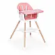 ECOTOYS Καρεκλάκι φαγητού για παιδιά 2 σε 1 ροζ HC508-Pink