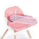 ECOTOYS Καρεκλάκι φαγητού για παιδιά 2 σε 1 ροζ HC508-Pink