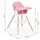 ECOTOYS Καρεκλάκι φαγητού για παιδιά 2 σε 1 ροζ HC508-Pink