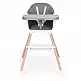 ECOTOYS Καρεκλάκι φαγητού και καθισματάκι 2 σε 1 για παιδιά, γκρι HC508-Grey