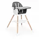 ECOTOYS Καρεκλάκι φαγητού και καθισματάκι 2 σε 1 για παιδιά, γκρι HC508-Grey