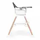 ECOTOYS Καρεκλάκι φαγητού και καθισματάκι 2 σε 1 για παιδιά, γκρι HC508-Grey