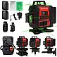 Multistore Επίπεδο laser επιπέδου πράσινο σταυροειδές laser 360° 4D 16 γραμμών H-047