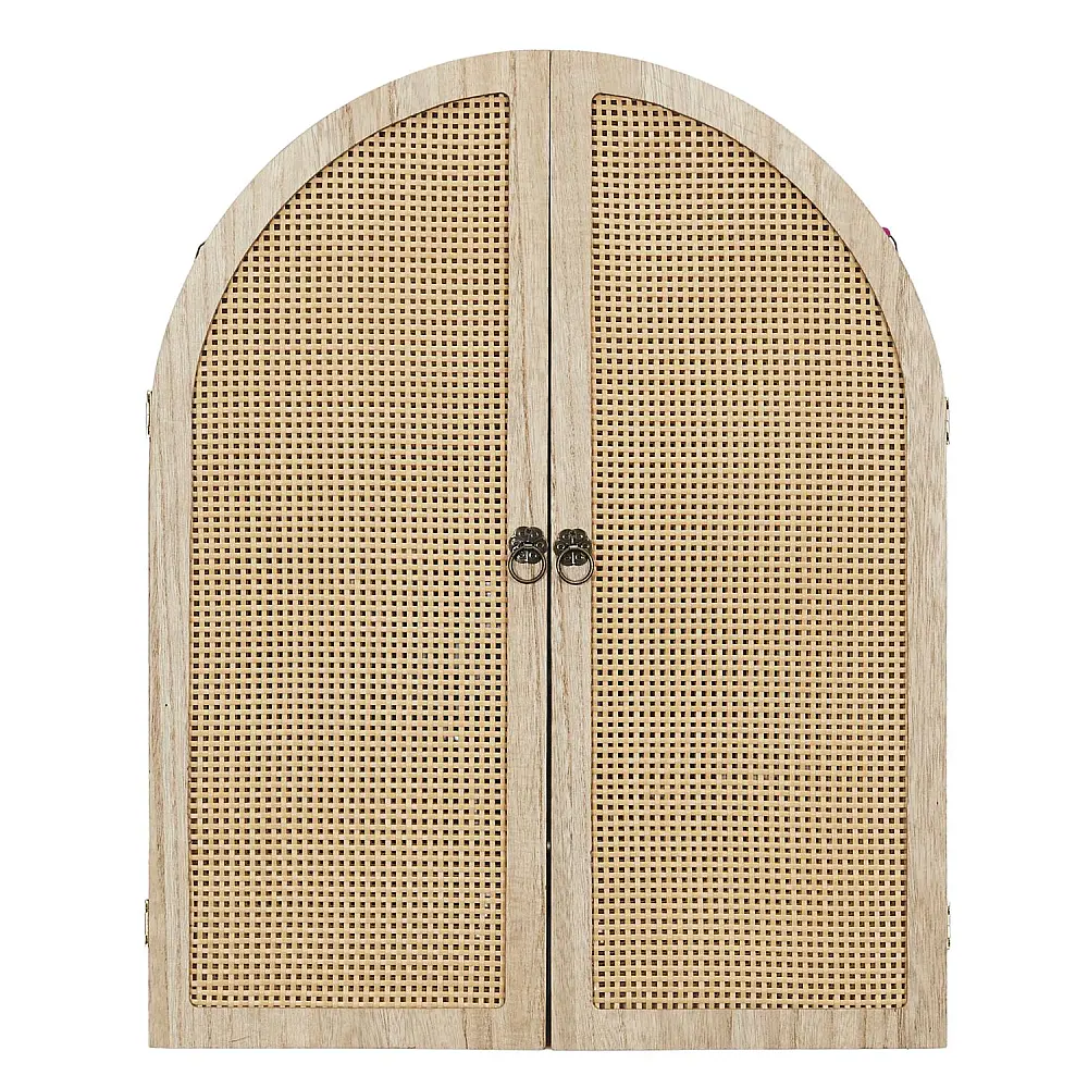Καθρέφτης Τοίχου με Παντζούρια 40 x 50 x 1,5cm - Φυσικό Ξύλο HD0448 Home Deco Factory