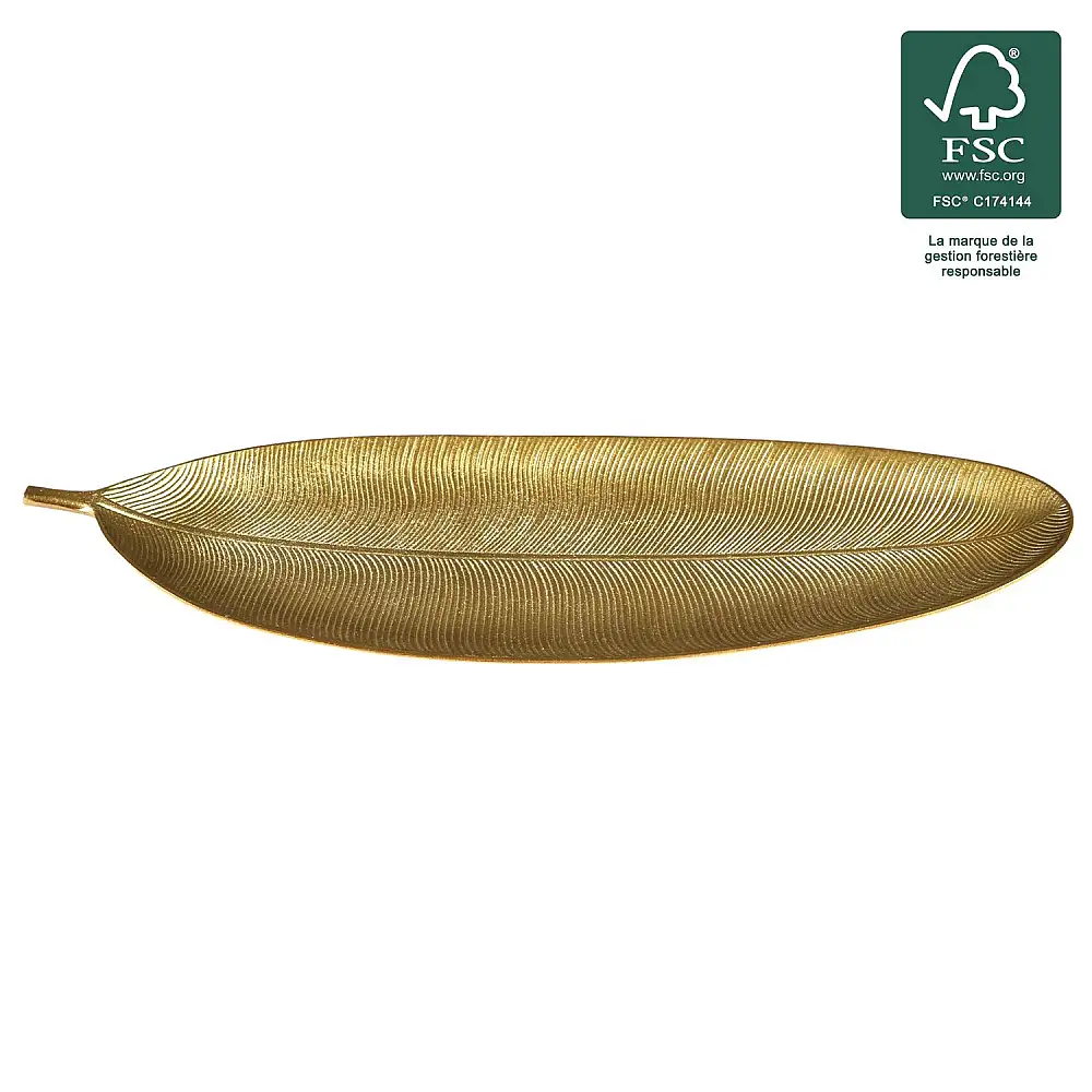 Διακοσμητικός Δίσκος – Χρυσό Φύλλο 59,5 cm HD0456 Home Deco Factory