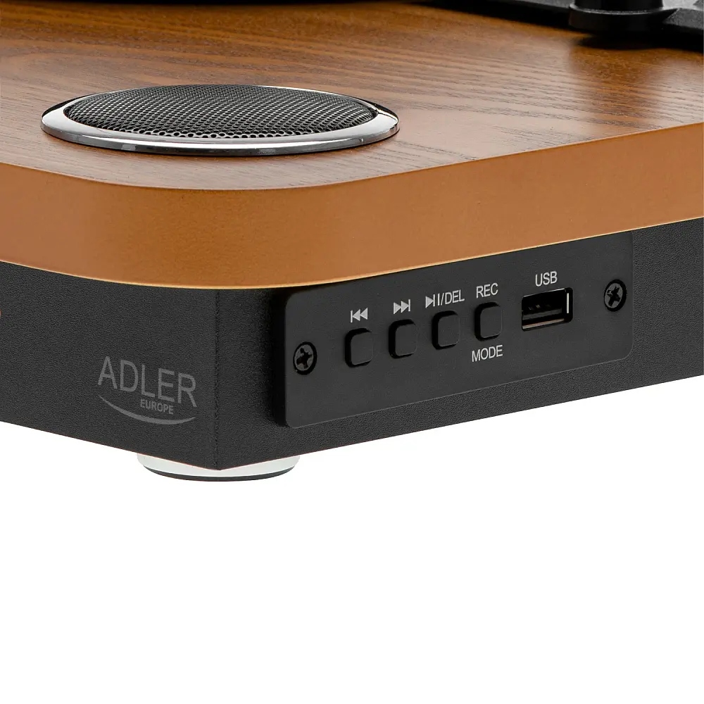 Adler Πικάπ με Bluetooth 5.4 & USB Εγγραφή για Ανάμειξη Κλασικού Ήχου Βινυλίου με Σύγχρονη Τεχνολογία AD-1914e