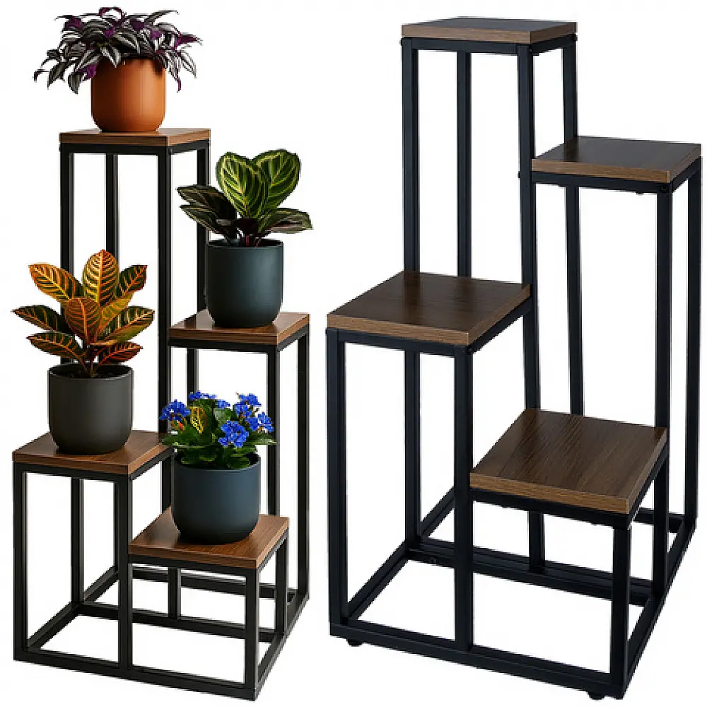 Ruhhy Ραφιέρα Ανθοστήλης Loft 71 x 55 x 38.5 εκ. 25997