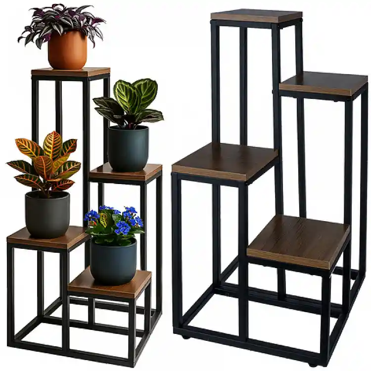 Ruhhy Ραφιέρα Ανθοστήλης Loft 71 x 55 x 38.5 εκ. 25997