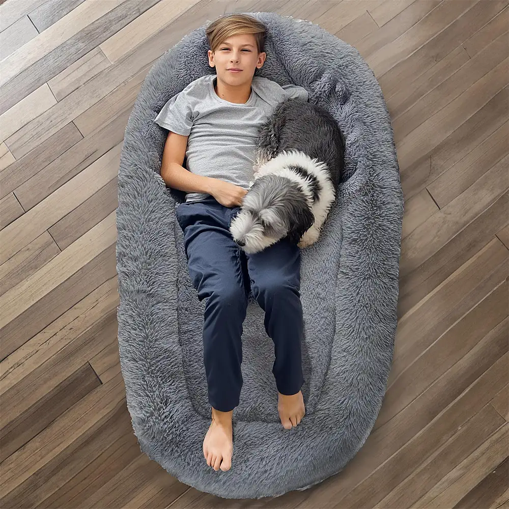 Κρεβάτι Μαξιλάρι για Κατοικίδια XXL 150 x 20 x 80 cm - Γκρι AN00051 The Concept Factory