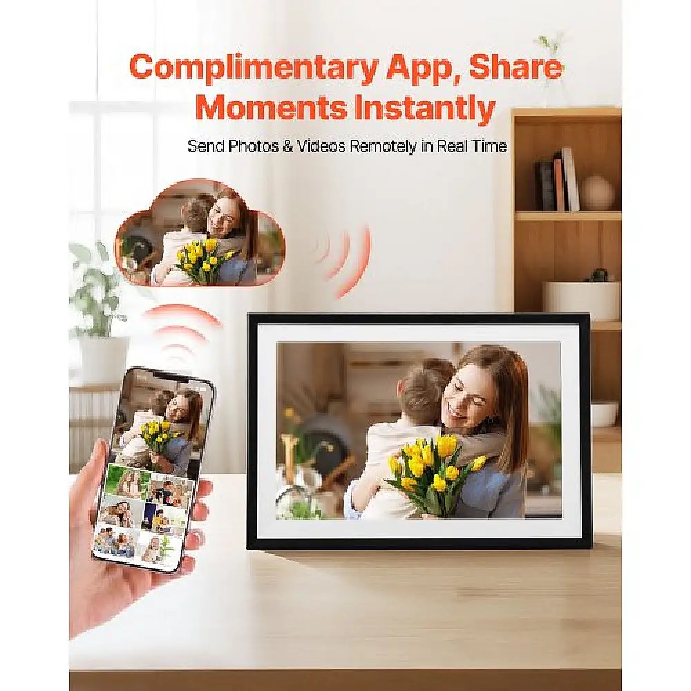 VEVOR Σετ 2 Ψηφιακών Κορνιζών Αφής 260mm 32GB με Wi-Fi Σύνδεση CKPSZXK101INQDCMO001V2