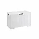 Ξύλινος Πάγκος Αποθήκευσης 76 x 40 x 48 cm Songmics LHS11WTV1 Ξύλινος Πάγκος Αποθήκευσης 76 x 40 x 48 cm Songmics LHS11WTV1