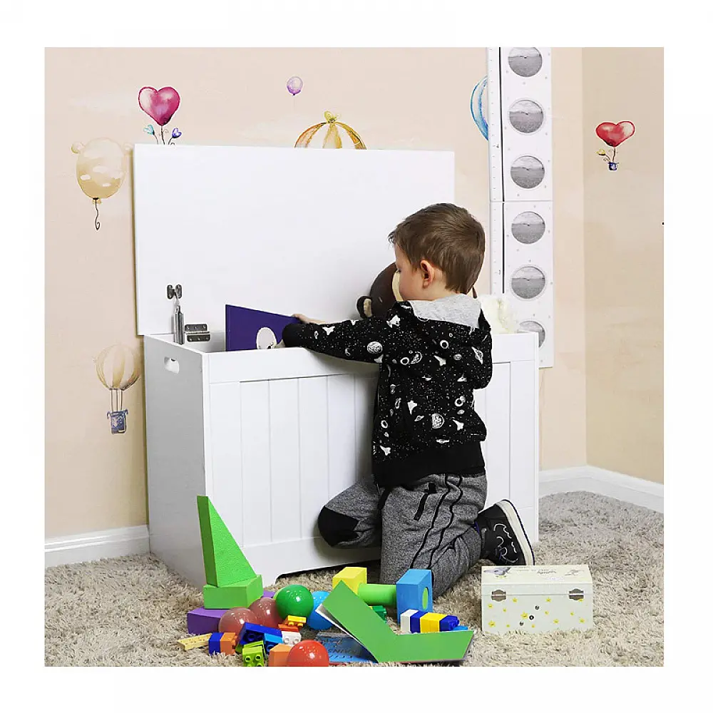 Ξύλινος Πάγκος Αποθήκευσης 76 x 40 x 48 cm Songmics LHS11WTV1 Ξύλινος Πάγκος Αποθήκευσης 76 x 40 x 48 cm Songmics LHS11WTV1