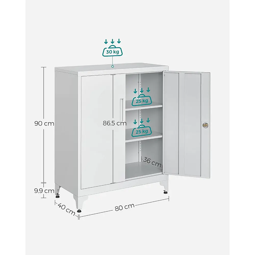 SONGMICS Πολυχρηστική Nτουλάπα Γραφείου 40 x 80 x 90 cm με Μοντέρνο Σχεδιασμό OMC013G01