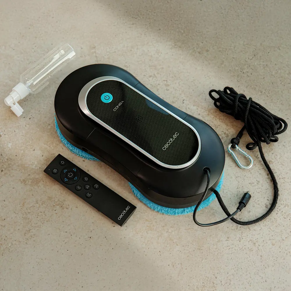 Cecotec Ρομπότ Καθαρισμού Τζαμιών 3 σε 1 Conga Windroid 1090 Double Spray Connected με Ψεκασμό Διπλής Όψης, 8 Λειτουργίες & Τηλεχειριστήριο