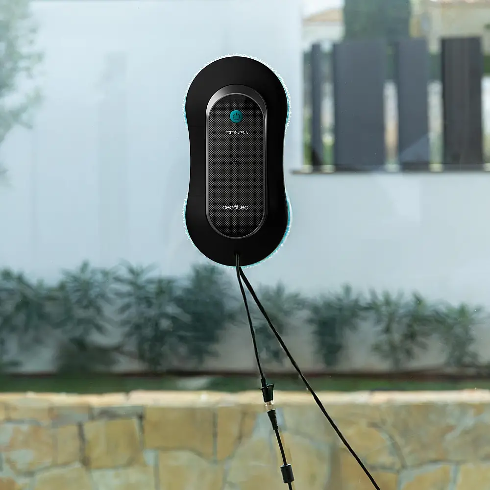 Cecotec Ρομπότ Καθαρισμού Τζαμιών 3 σε 1 Conga Windroid 1090 Double Spray Connected με Ψεκασμό Διπλής Όψης, 8 Λειτουργίες & Τηλεχειριστήριο