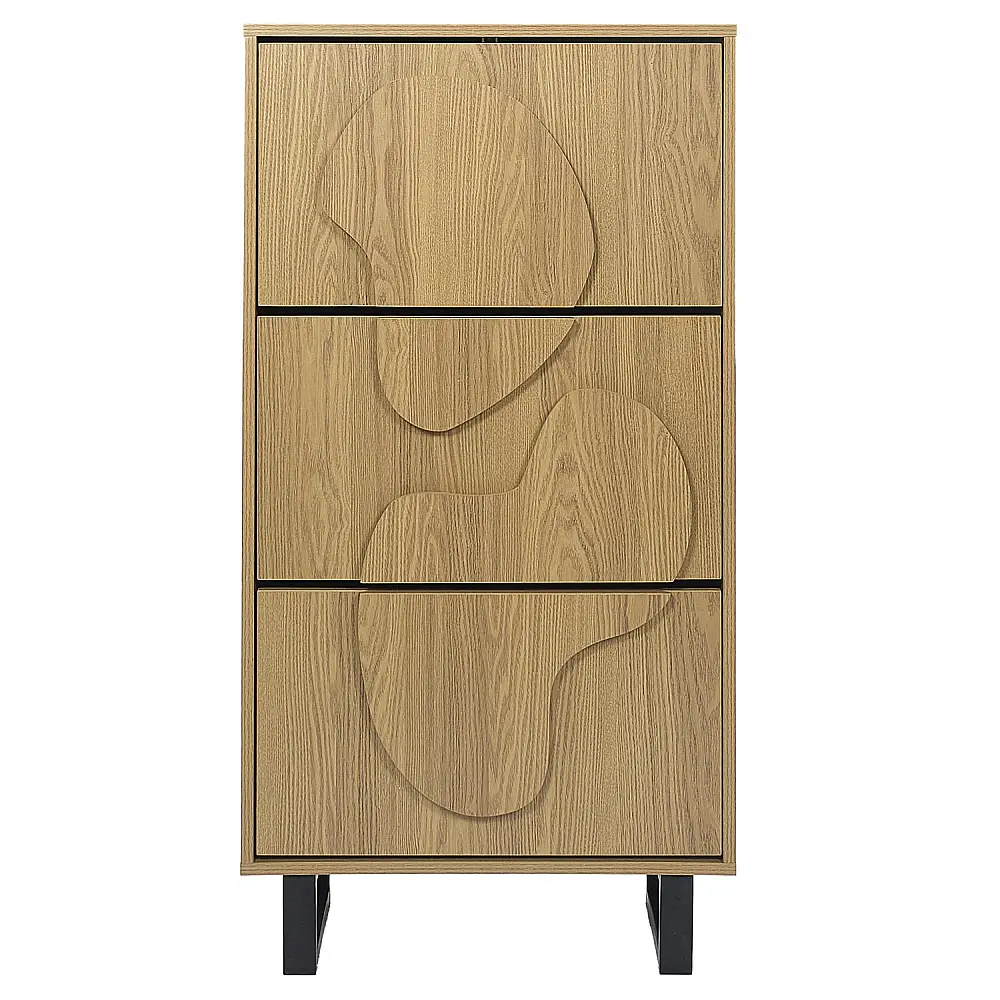 Home Deco Factory Παπουτσοθήκη CALYPSO - Καφέ και Μαύρο 60 x 115 x 24 HD0429