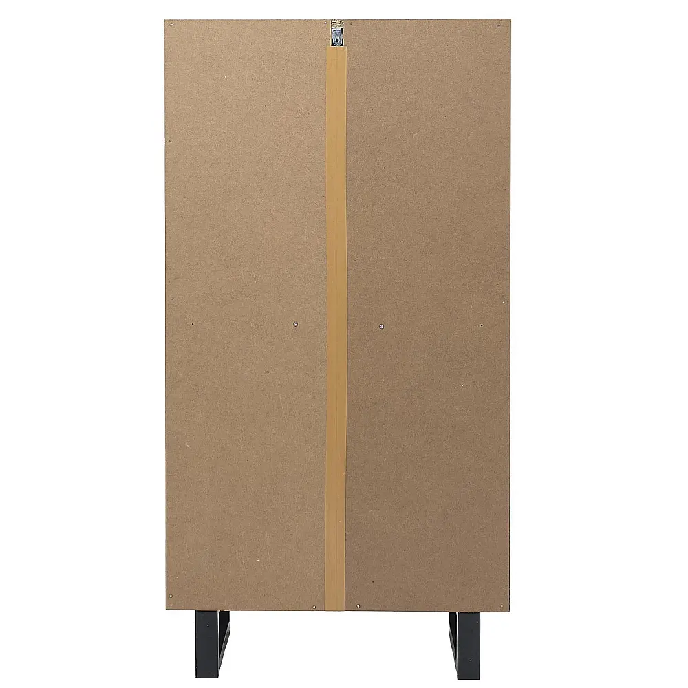 Home Deco Factory Παπουτσοθήκη CALYPSO - Καφέ και Μαύρο 60 x 115 x 24 HD0429
