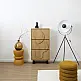 Home Deco Factory Παπουτσοθήκη CALYPSO - Καφέ και Μαύρο 60 x 115 x 24 HD0429