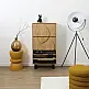Home Deco Factory Παπουτσοθήκη CALYPSO - Καφέ και Μαύρο 60 x 115 x 24 HD0429