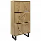 Home Deco Factory Παπουτσοθήκη CALYPSO - Καφέ και Μαύρο 60 x 115 x 24 HD0429
