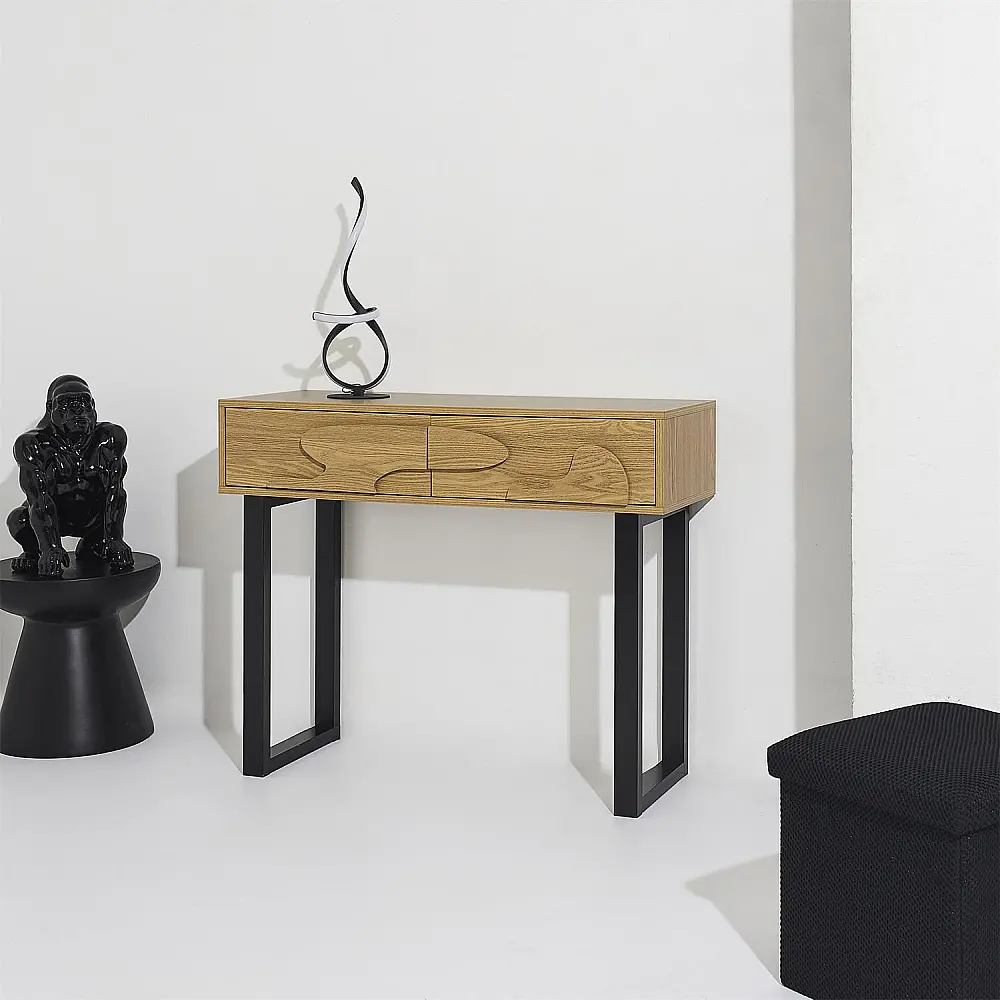 Home Deco Factory Κονσόλα CALYPSO με 2 Συρτάρια 100 x 80 x 35 HD0431