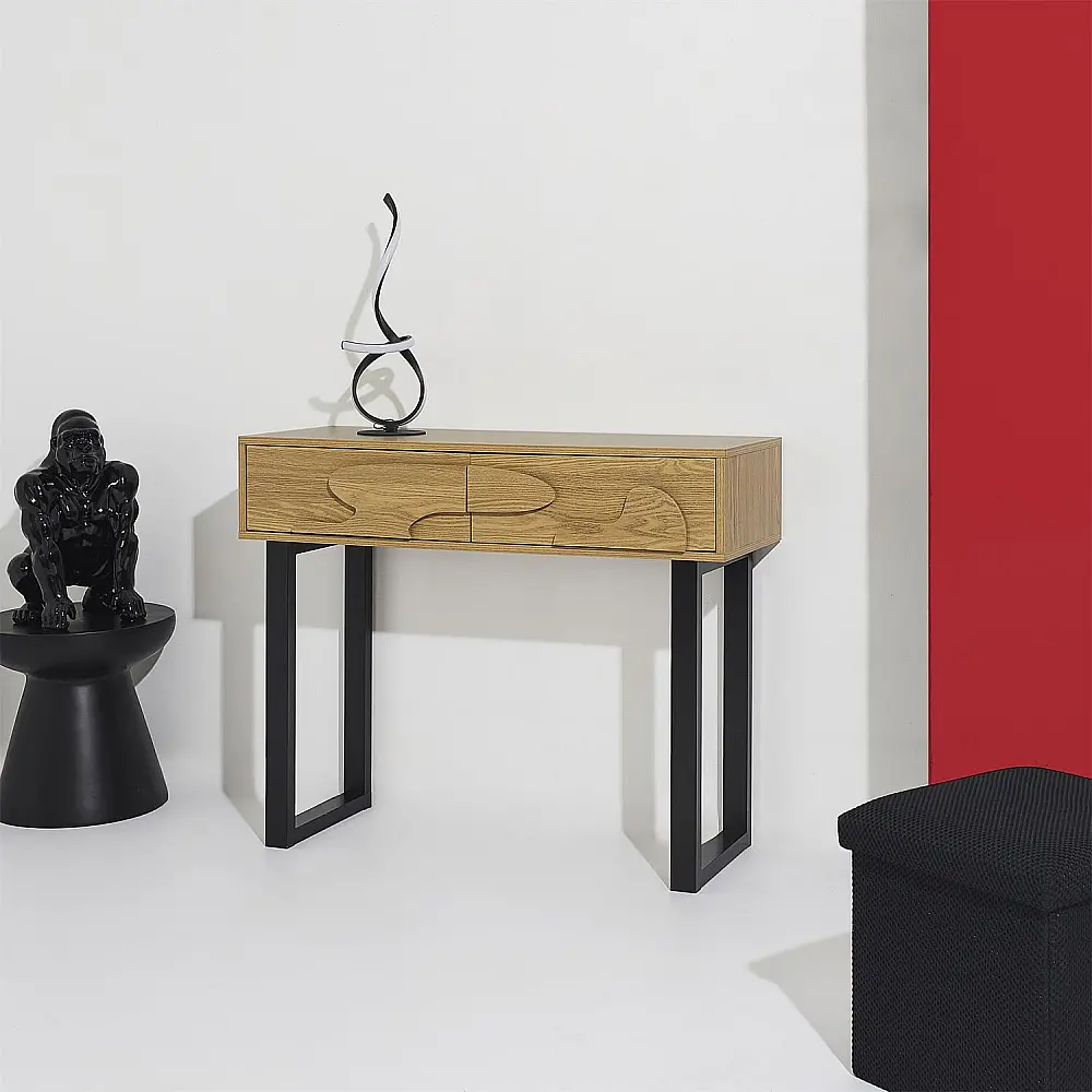 Home Deco Factory Κονσόλα CALYPSO με 2 Συρτάρια 100 x 80 x 35 HD0431