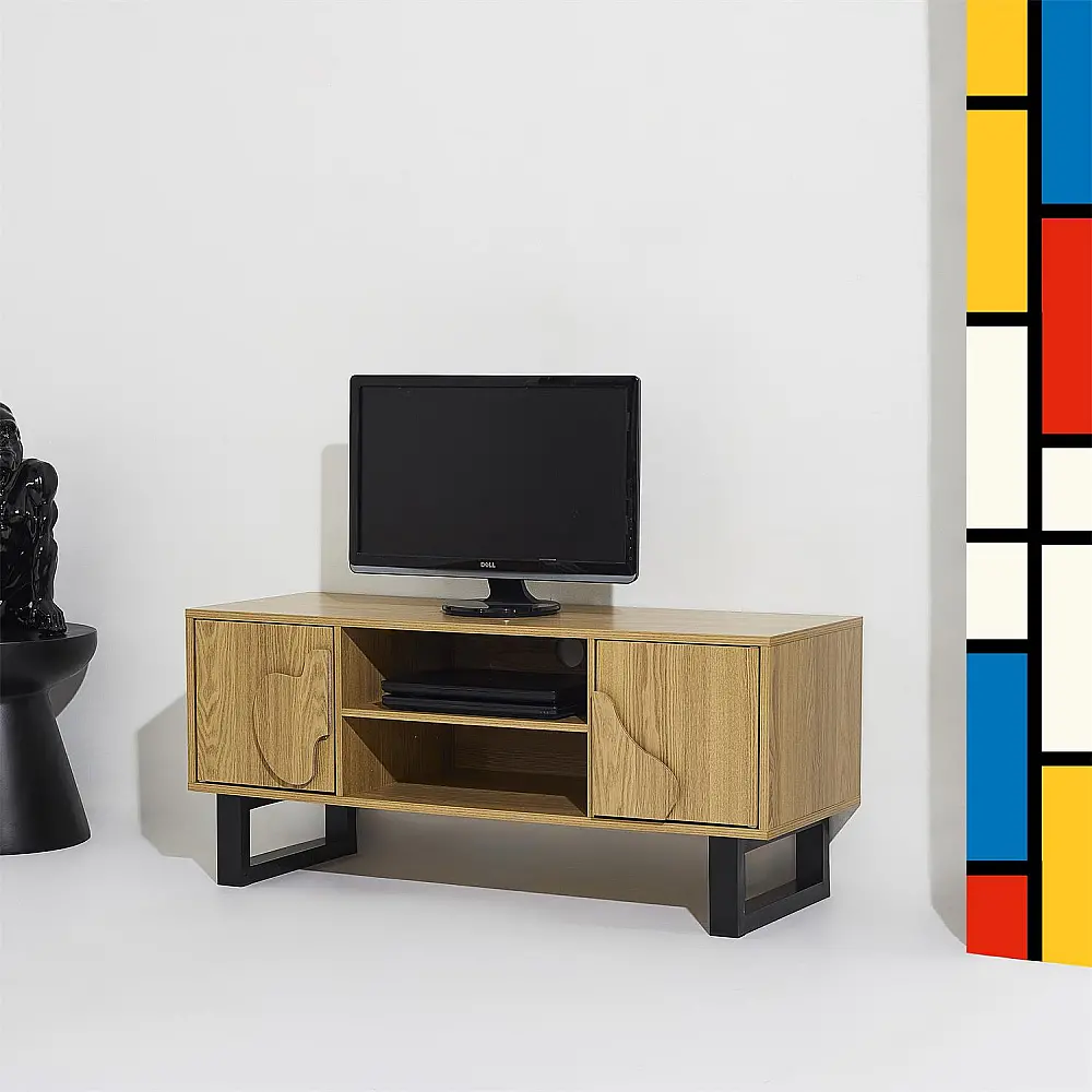 Home Deco Factory Ξύλινο και Μεταλλικό Έπιπλο TV CALYPSO 110 x 48 x 40 HD0434