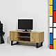 Home Deco Factory Ξύλινο και Μεταλλικό Έπιπλο TV CALYPSO 110 x 48 x 40 HD0434