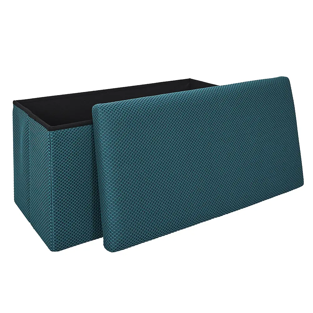 Home Deco Factory Πτυσσόμενο Μπλε Κουτί Αποθήκευσης ATOME 76 x 38 x 38 HD0467