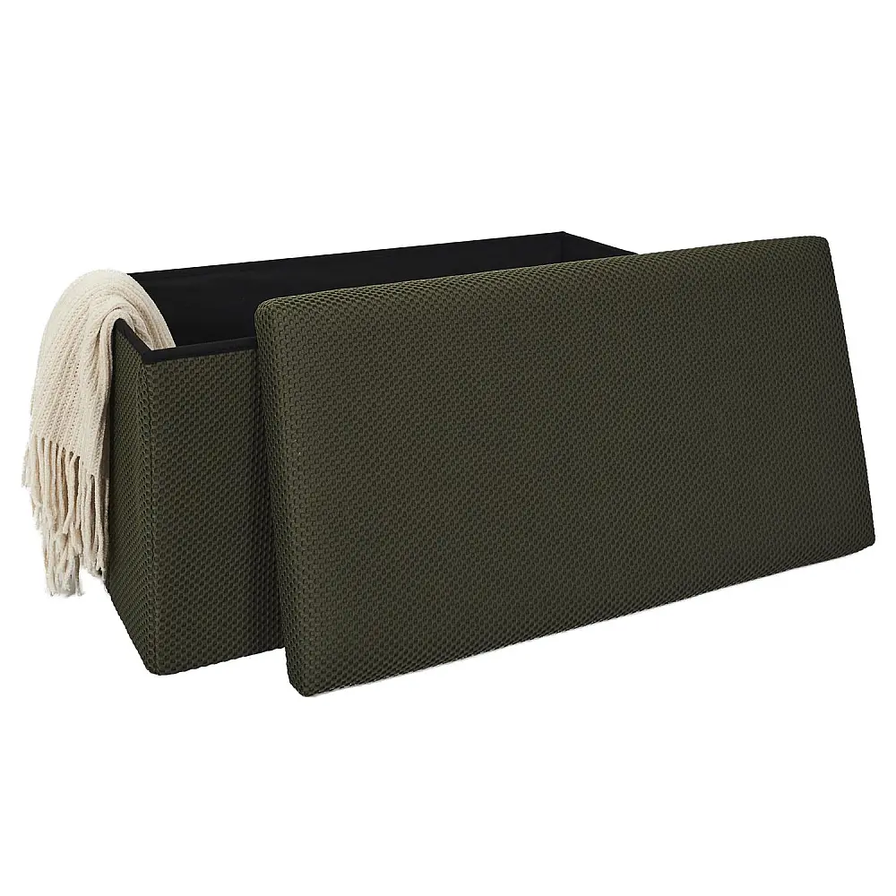 Home Deco Factory Πτυσσόμενος Αποθηκευτικός Κύβος ATOME Kaki 77 x 38 x 38 HD0470
