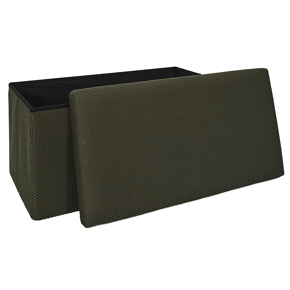 Home Deco Factory Πτυσσόμενος Αποθηκευτικός Κύβος ATOME Kaki 77 x 38 x 38 HD0470